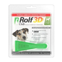 ROLF CLUB 3D R403 Капли от клещей, блох и комаров для собак 4-10кг