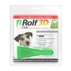 ROLF CLUB 3D R403 Капли от клещей, блох и комаров для собак 4-10кг