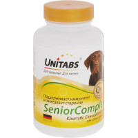 Кормовая добавка Unitabs "SeniorComplex" для собак старше 7 лет, 100 шт