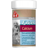 Добавка 8 in 1 "Excel. Calcium", для щенков и взрослых собак, 155 таблеток...