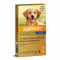 Bayer Капли Адвокат от клещей, блох и гельминтов для собак весом более 25 кг - 1 пипетка Bayer Капли...