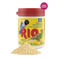 Витаминно-минеральные гранулы "RIO", для волнистых и средних попугаев, 120 г...