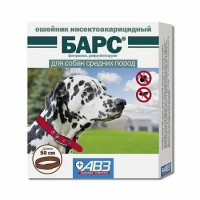 Барс ошейник Для собак средних пород инсектоакарицидный, 50 см...