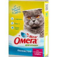 Витамины для кошек Омега Neo+ с протеином и L-карнитином 90таб...