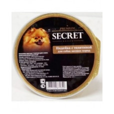 Секрет (Secret) Premium 125г с индейкой и телятиной консервы для собак мелких пород (ламистр) (71340)