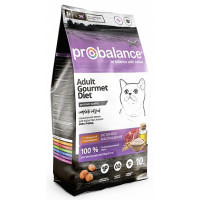 ProBalance Gourmet Diet Adult Beef & Rabbit Корм сухой для кошек с говядиной и кроликом 10кг...