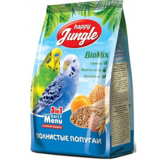 Корм для волнистых попугаев "Happy Jungle", 500 г