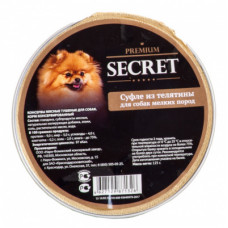 Секрет (Secret) Premium 125г суфле из телятины для мелких пород, консервы для собак (ламистер) (71326)