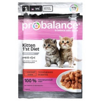 ProBalance пауч 1'st Diet для котят с телятиной в желе 85гр...