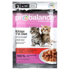 ProBalance пауч 1'st Diet для котят с телятиной в желе 85гр