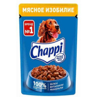 Chappi пауч мясное изобилие 85г, размер 9.50/1.60/14.00