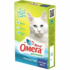 Витамины Омега Neo+ "Блестящая шерсть" для кошек мультивитаминное с биотином и таурином 90таб 84045