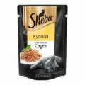 Корм для кошек SHEBA Pleasure ломтики в соусе курица пауч 85г... Корм для кошек SHEBA Pleasure ломтики в соусе курица пауч 85г...