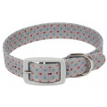 Ошейник тканевый для собак Triol "Горошинки", серый, S... Ошейник тканевый для собак Triol "Горошинки", серый, S...