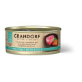 Grandorf tuna With Salmon In Broth влажный корм для кошек, филе тунца с мясом лосося - 70 г...