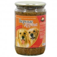 Верные друзья - консервы Для собак с говядиной 650гр...