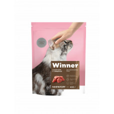 Сухой корм Winner для взрослых кошек стерелизованных говядина 78443 (400г)
