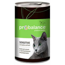 Консервированный корм для кошек Probalance для улучшение пищеварения, 415 г, размер 75/75/10.5