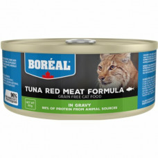Корм влажный Boreal красное мясо тунца в соусе для кошек, 156г
