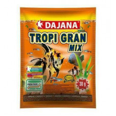 Корм сухой Dajana для тропических рыб Tropi Gran, 30г/80мл