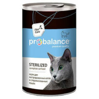 Консервированный корм для стерилизованных кошек Probalance, 415 г, размер 75/75/10.5...