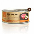 Корм для кошек GRANDORF Филе тунца с куриной грудкой конс. 70г...