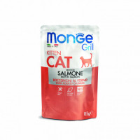 Monge Cat Grill влажный корм для котят с норвежским лососем в паучах 85 г