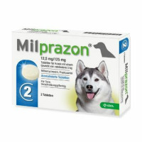 Антигельминтик для собак KRKA Милпразон, 2 таблетки...