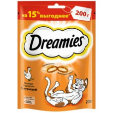 Dreamies 200гр Лакомые подушечки для кошек с курицей