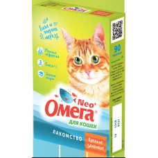 Лакомство Омега Neo+ "Крепкое Здоровье" для кошек мультивитаминное с морскими водорослями 72499/84046