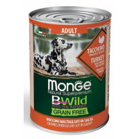 Влажный корм для собак Monge BWild Grainfree Adult из индейки с тыквой и кабачками 0,4 кг